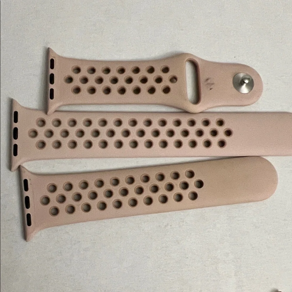 (1)Nike & (3)Smartwatch Bands for Series 7 (Cream, Pink, Brown)